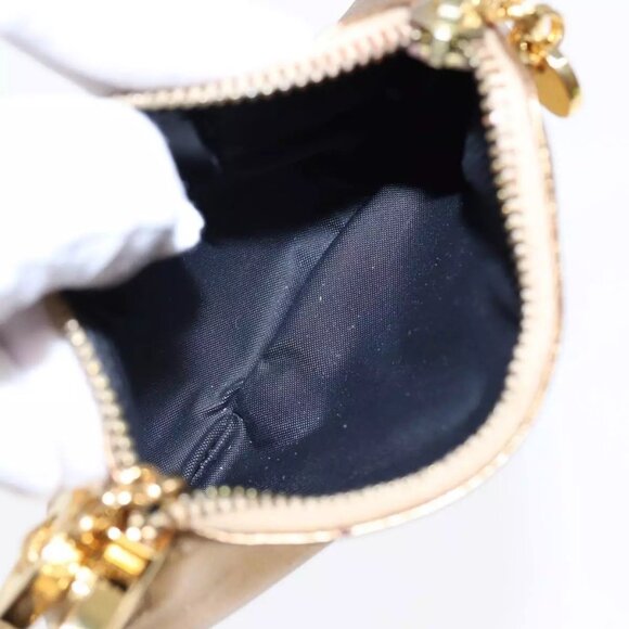 Salvatore Ferragamo Gancini Coin Purse Leather Gold Auth - Picture 8 of 16